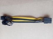 PCI E PCIE 8p Female to 2 Port Dual 8pin 6 2p Male GPU Graphics Video Card Power Cable Cord 18AWG Wire