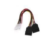 IDE Molex to 2 Serial ATA SATA Y Splitter 4 Pin Hard Drive Power Adapter Cable Cord