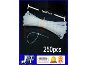 250pcs 5mm*400mm Nylon Cable Tie Zip Fasten wire Self Locking wrap RC model Daily Electrical appliances