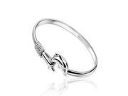 925 Sterling Silver Platinum Plated Fashion dolphin jewelry bangle bracelet Best gift for Woman Girlfriend