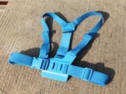 Adjustable Pectoral Girdle Chest Fitted Shoulder Strap Belt Mount Harness Blue for Gopro HD Hero 3 2 Camera