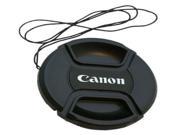 1 Pcs Plastic Center Pinch Snap on Front Lens Cap Cover 52 mm With Anti lost Rope for Canon DSLR Camera