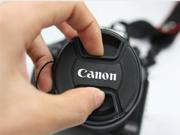 1 Pcs Plastic Center Pinch Snap on Front Lens Cap Cover 72 mm With Anti lost Rope for Canon DSLR Camera