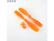 JMT 1 Pair 2*75mm Plastic Propellers Air propeller Fixed wing DIY Toy Accessories For Aircraft Quadcopter ORANGE
