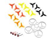 JMT Indoor FPV Racing Drone Quadcopter Parts 65mm Bwhoop65 Brushless Whoop Frame with 40mm CW CCW 3-Blade Propeller SE0603 KV16000 0.8mm Motor