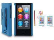 rooCASE Slim Matte Shell Case Cover 4x LCD for iPod Nano 7 7G Blue