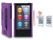 rooCASE Slim Matte Shell Case Cover 4x LCD for iPod Nano 7 7G Purple