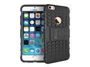 iPhone 6s Plus Case GearIt iPhone 6 [BLOK Armor] Hybrid Dual Layer Rugged Case Cover with Kickstand GearIt Made for Apple iPhone 6 Plus 6s Plus 2015 Blac