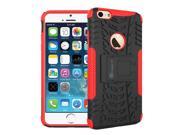 iPhone 6s Case [TRAC Armor] Hybrid Dual Layer Rugged Case Cover with Kickstand GearIt Made for Apple iPhone 6 6s 2015 Red