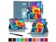 rooCASE Samsung Galaxy Tab 4 10.1 Case Dual View Multi Angle Stand 10.1 Inch 10.1 Tablet Cover Compatible with Galaxy Tab 3 BLUE With Auto Wake Sleep