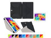 Galaxy Tab S 10.5 Bundle roocase Origami 3D Slim Shell Case [Granite Black Cool Gray] for Samsung Galaxy Tab S 10.5 Smart Cover Supports Sleep Wake Bundle wi