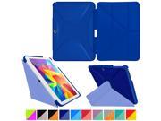 Galaxy Tab 4 10.1 Case Samsung Galaxy Tab 4 10.1 Case Origami Slim Fit Shell Lightweight Folio Leather PU Smart Cover Wake Sleep Stand P Blue A Blue