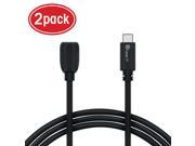 USB Type C Adapter GearIt 2 Pack USB 2.0 Type C to Micro USB Female 6 inch Adapter Cable for Nexus 6P 5X Lumia 950 950XL and Other Type C Devices Black