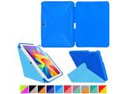 Galaxy Tab 4 10.1 Case Samsung Galaxy Tab 4 10.1 Case Origami Slim Fit Shell Lightweight Folio Leather PU Smart Cover Wake Sleep Stand P Blue B Blue
