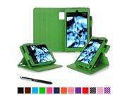 Fire HD 6 2014 Case roocase Dual View Fire HD 6 Folio Case Cover with Stand [Supports Auto Sleep Wake Feature] for Amazon Fire HD 6 2014 Green