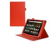 rooCASE Amazon Fire HD 10 2015 Dual View Leather Case Cover Auto Wake Sleep with Stand for Amazon Fire HD 10 Tablet 2015 Orange