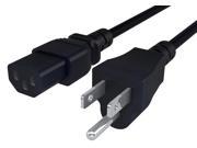 GearIt 18 AWG Universal Power Cord NEMA 5 15P to IEC320 C13 [UL Listed] Black 6 Feet 1.8. Meters