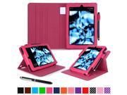 rooCASE Amazon Kindle Fire HD 7 2014 Dual View Folio Case with Auto Sleep Wake Cover Stand for Amazon Fire HD 7 Tablet 2014 4th Generation Magenta