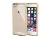 iPhone 6s Case roocase [PLEXIS IMPAX Series] Slim Fit Hybrid Clear PC TPU Silicone Skin Case Hard Cover for Apple iPhone 6 6s 2015 Gold