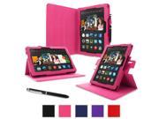 rooCASE Amazon Kindle Fire HDX 8.9 Case 2014 Current Generation Dual View Multi Angle Tablet 8.9 Inch 8.9 Stand Cover MAGENTA