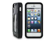 rooCASE iPhone 5S 5 Case T1 Hybrid TPU Polycarbonate Shell Cover Black