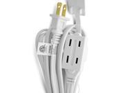 Power Extension Cord GearIT 9 Feet 3 Outlet Extension Cord Power Strip UL Listed White