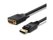 GearIT Gold Plated DisplayPort to DVI Cable 10 Feet DP Male to DVI D Male 1920x1200 1080P Full HD 28 AWG Black