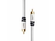 GearIt RCA Subwoofer Audio Cable 35 Feet 10.5 Meters Dual Shielded with Gold Plated RCA to RCA Connectors White