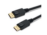 GearIT 10 Pack Gold Plated DisplayPort to DisplayPort Cable 3 Feet 4K Resolution Ready DP to DP Cable Black