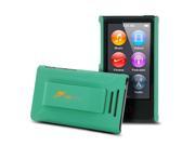 iPod Nano 7 Case roocase Ultra Slim Fit Green Shell Case Cover with Tempered Glass Screen Protector for Apple iPod Nano 7 7th Generation