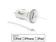 GearIt [Apple MFi Certified] Lightning Cable Car Charger For iPhone 6 5S 5C iPad Air 2 Mini 3 2 1 iPad 4 iPod Touch 5 iPod nano 7 USB Port to Simultaneou