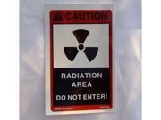 2PCS Small Size 2.5 x4 Warning Decals for Radiation Dangerous Place Do not Enter Radiation area Radiology Department X ray Safe Health Hospital vinyl ediom