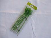 Nice Green 12 pieces a Pack High Quality Leaf Cable Wire Tie Strap Organizer Durable Plastic Material