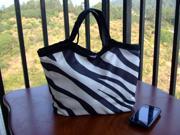 New Fashion Zebra Stripes Lady Girl Women Lunch Bag picnic Hand Carry Cute Bag Shopping bag Organize Tote