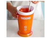 orange Zoku Slush Shake Maker create Slushy Milkshake Ice Cream Smoothie Maker cup home living frozen drink maker cups kitchen dinning bar appliance 201 3