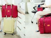 Portable Travel Storage Bag Luggage Packing Clothes Organizer Cube Waterproof bags large capacity carrier rose red