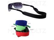 8PCS NEW Sports Safety Glasses Sunglasses Holder Neck Cord String Retainer Strap BLACK 16.5 INCHES LONG
