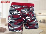 New Seamless Athletic comfortable Men Boxer mens boxers man pants Briefs Shorts Underwear Underpants wine red size M