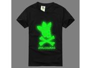 2PCS fashion Luminous Fluorescent T Shirts T Shirt Tee Top round collar crew neck short sleeves costume costumes apparel clothes tops Summer Cotton for Lovers c