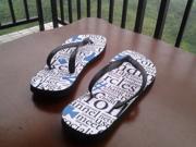 New Flip Flops Sandals Thongs Slippers Open Toe Stylish summer shoes casual beach EVA base flat foam size M US SIZE 7.5 8.5