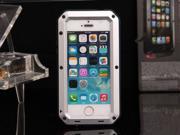 For Apple iPhone 5s cases covers Genuine Case Cover Skin Gorilla Glass Waterproof Dustproof Shockproof frame skin gorgeous metallic case New SILVER