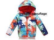 2014 New Quilted Warm Girl Boy girls boys Children child Kid kids Unisex Warm Moncler Down Jacket Coat outerwear winter clothes apparel with Hood camouflage