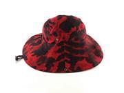 1PC New Men Women 100% Cotton Camo String Bucket Hat Boonie Hunting Fishing Outdoor Sun Cap Red Camouflage