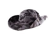 1PC New Men Women Unisex 100% Cotton Camo String Bucket Hat Boonie Hunting Fishing Outdoor Sun Cap Grey Camouflage