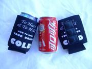 2PCS NEW BLACK COLD MAGNETIC BEER CAN KOOZIES STUBBY HOLDER COLA SODA WATER CAN COOLER CAN KOOZIE COOZIE FOR 330ML 12oz BEER CAN FREE SHIPPING