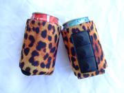 2PCS NEW LEOPARD MAGNETIC BEER CAN KOOZIES STUBBY HOLDER COLA SODA WATER CAN COOLER CAN KOOZIE COOZIE FOR 330ML 12oz BEER CAN FREE SHIPPING