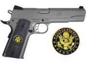 1911 Government Model US Army Emblems Set In Attractive Medium Grey Polymer Grip