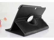 For Samsung Galaxy Tab 3 10.1 P5200 P5210 P5220 360 Rotating Leather Case Cover Black