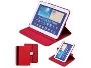 For Samsung Galaxy Tab 3 10.1 P5200 P5210 P5220 360 Rotating Leather Case Cover Red