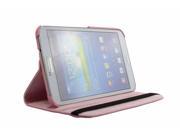 Leather PU Case Cover Film Stylus For Samsung Galaxy Tab 3 8 8.0 T310 T311 T315 Pink